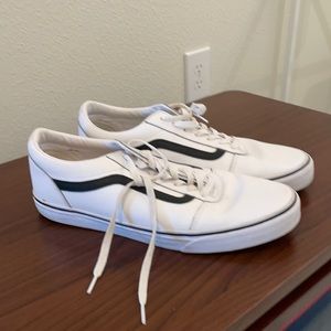 White leather vans
